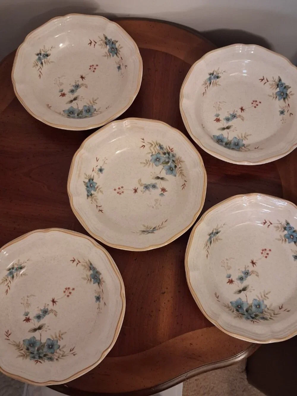 5 Vintage Mikasa Floral Garden Club Day Dreams Soup Cereal Bowls EC 461 EUC